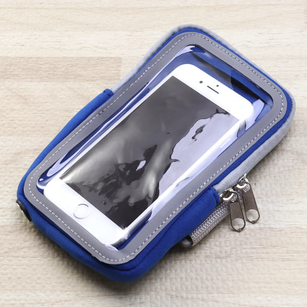 

Sports Arm Bag Waterproof Dacron Lightweight Adjustable High Elastic Belt Running Arm Pouch for 6 Inch Phone Money Keys