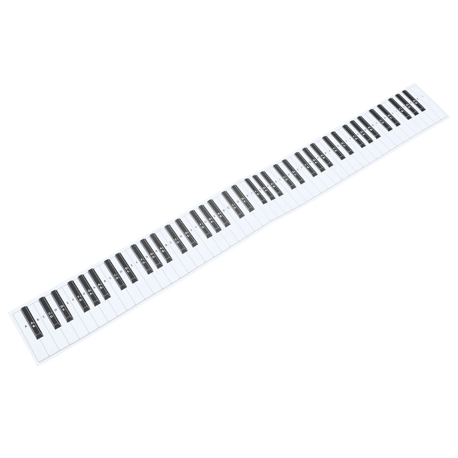 

88 Key Piano Keyboard Practice Paper Coated Chart for Beginners Finger Simulation Waterproof Dustproof Anti Ink for Students