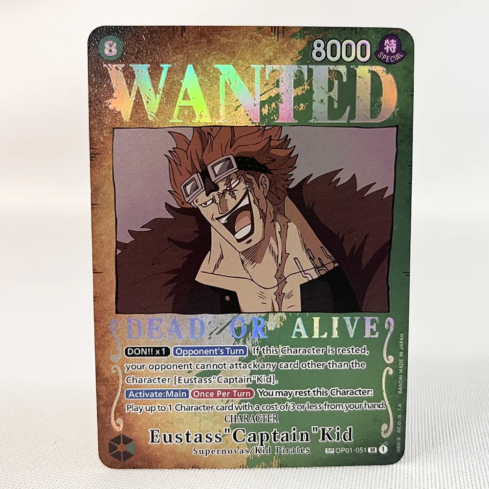 Tarjeta de juego proxy estilo cartel Retro de una pieza, Luffy Buggy Shanks Ace Anime OPCG/PTCG, tarjeta comercial de colección