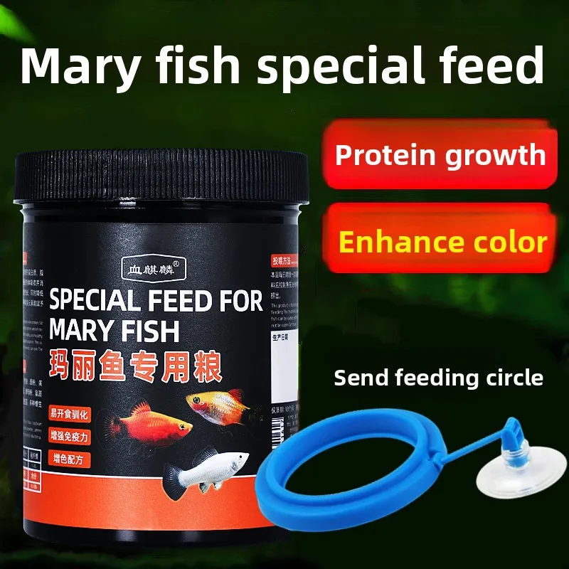 

XUEQILIN Molly&Platy Fish Food - Slow-Sinking Micro Pellets for Livebearers | Growth Formula for Mickey Mouse&Balloon Varieties