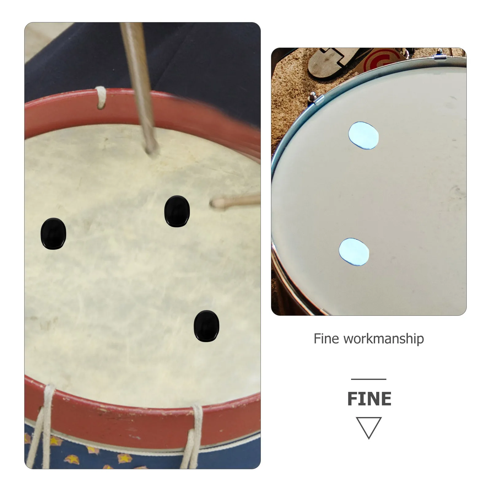 

24Pcs Silicone Drum Mute Pad Self-Adhesive Practice Pad for Snare Rack Tenor Drums Sound Dampening Vibration Reduction Quiet