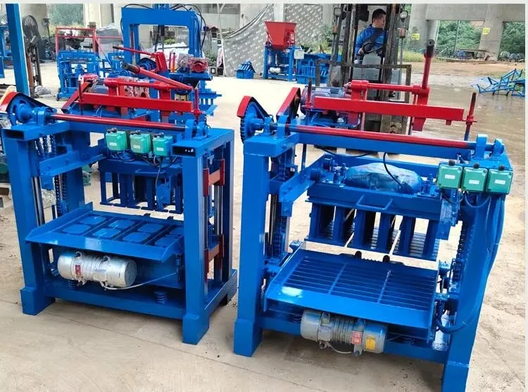 Automatic Manual Fly Ash Mud Road Paving Laying Press Maker Cement Concrete Hollow Brick Block Making Machine Price