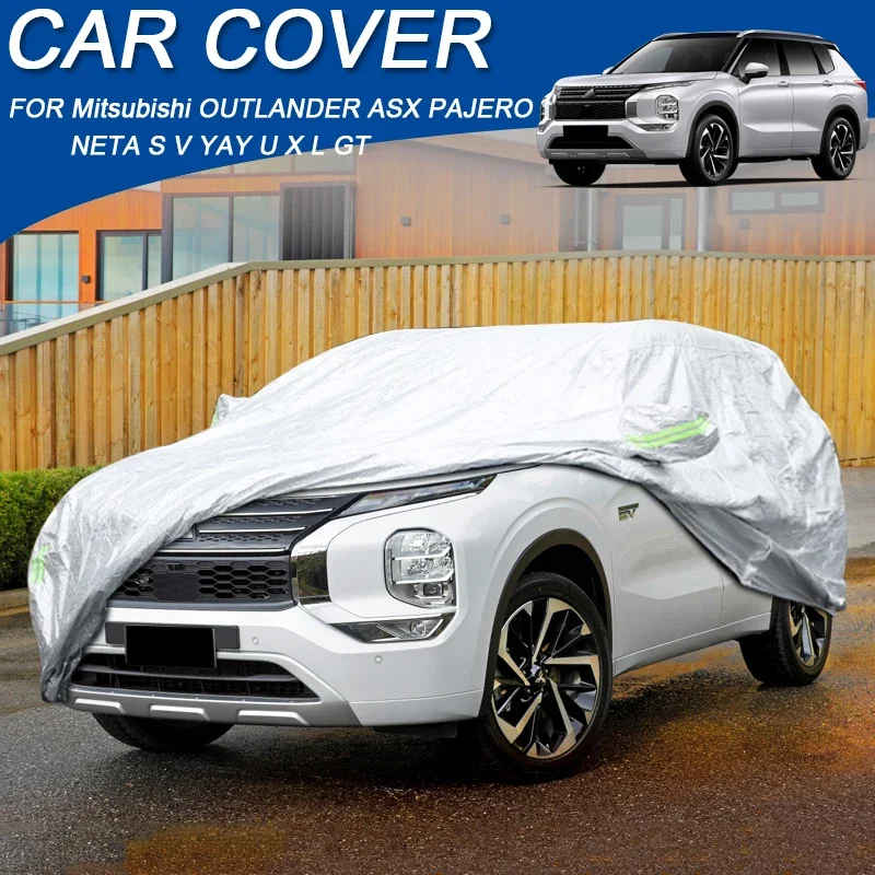 

Single Layer Waterpoof Car Cover For Mitsubishi ASX ECLIPSE CROSS OUTLANDER PAJERO SPORT NETA AYA V GT L S SHOOTING BRAKE U X