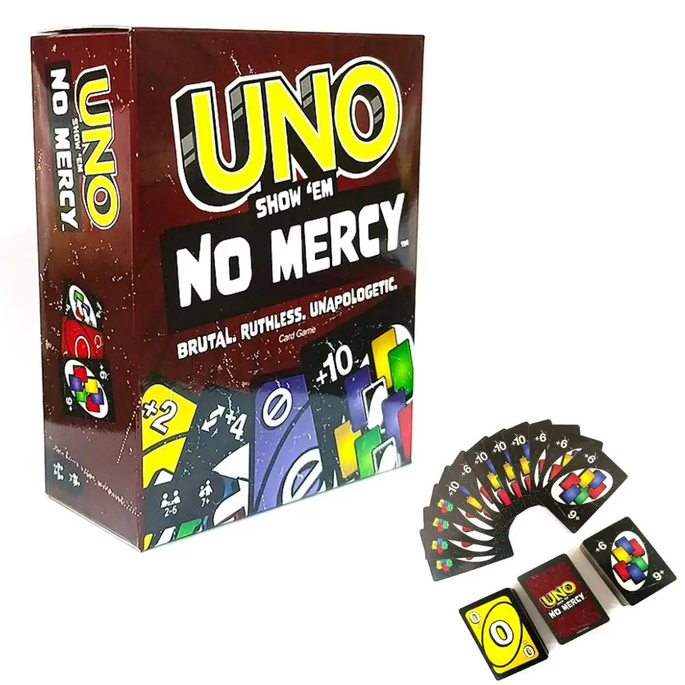 Uno No mercy Game Board Games UNO Cards Table Family Party Entertainment UNO Games Card Toys Children Birthday Christmas