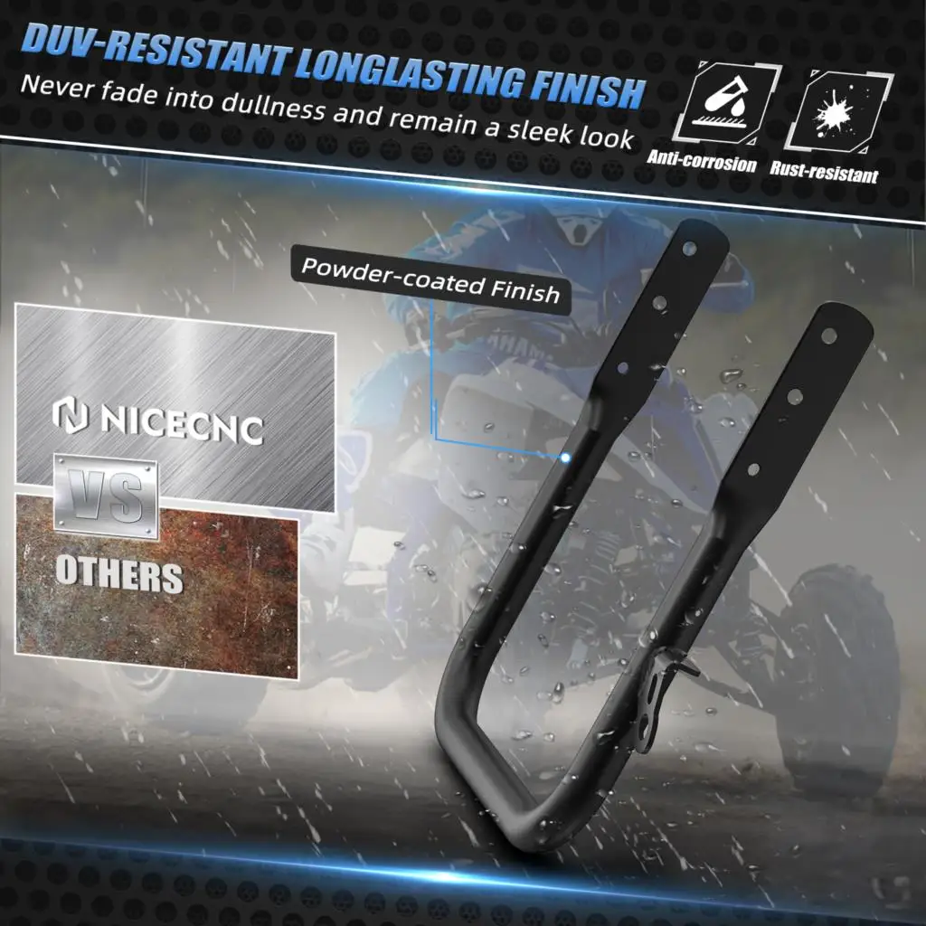 For Yamaha Raptor 700R 2011-2023 SE 14-23 Quad Grab Bar Brackets Rear Bumper Raptor 700 2006-2023 Strength Durability ATV Parts - view 3