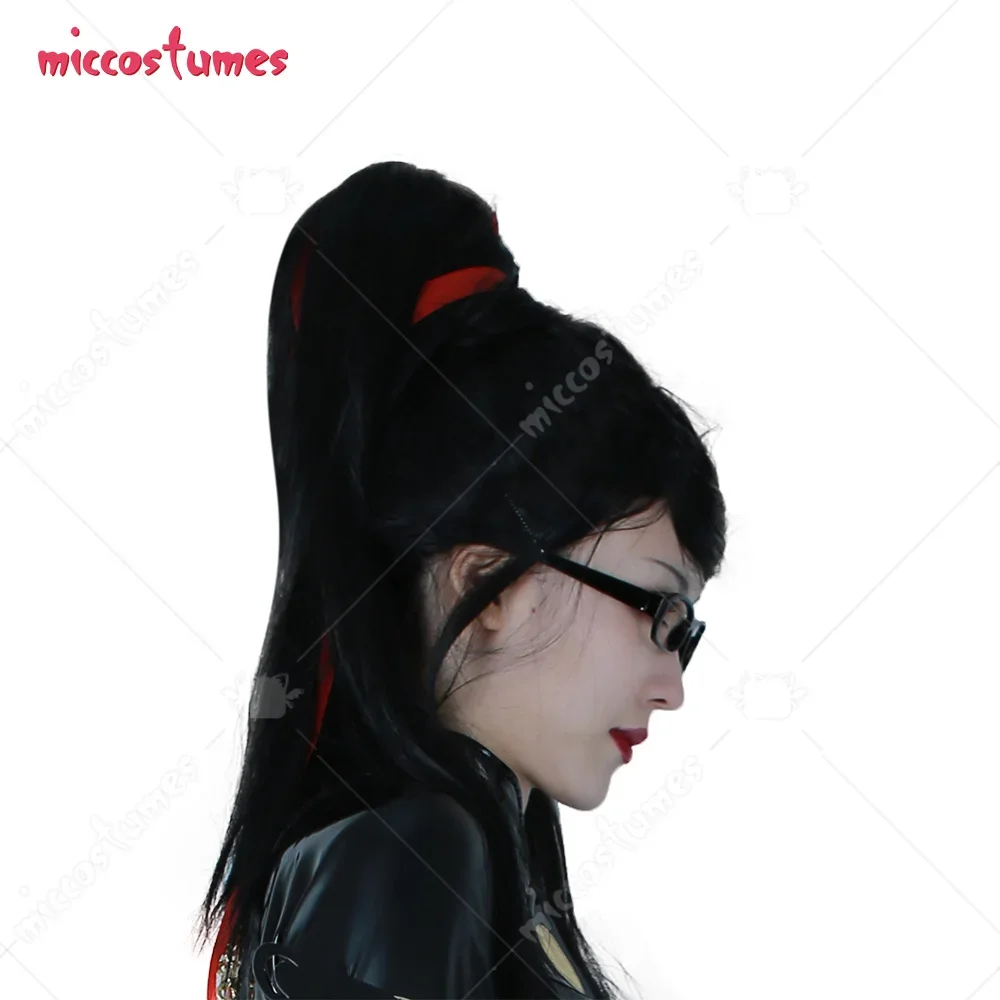 Peruca Cosplay De Cabelo Longo Preto Para Mulheres, Cabelo Longo