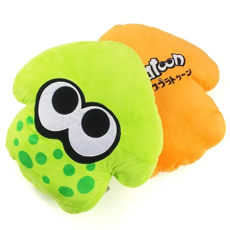 33cm Splatoon Inkling Orange Green Anime Kawaii Plush Peluche Animal Pollow Cushion Soft Stuffed Cartoon Toys Dolls Kids Gift