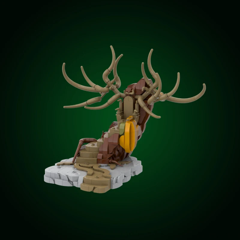 New products, MOC building blocks, ring movie scene models, Elf King Thranduil Throne Hall, modular design, DIY puzzle toy set