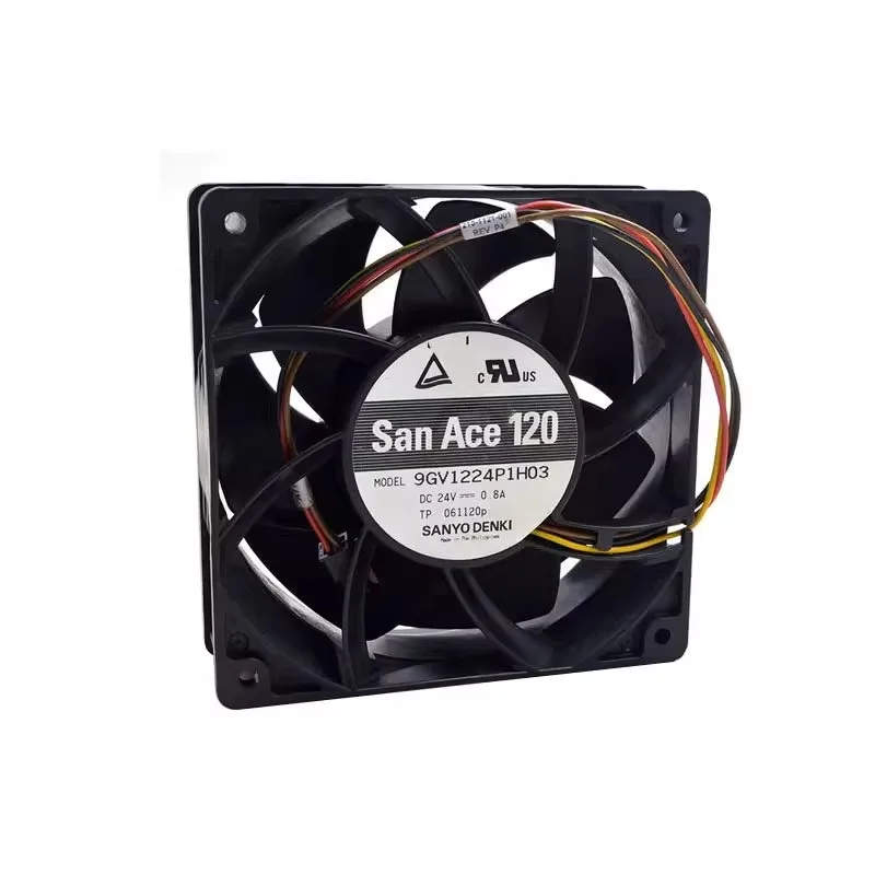 New Fan for Sanyo 9GV1224P1H03 120mm 12038 24V 0.8A High Airflow Inverter Fan