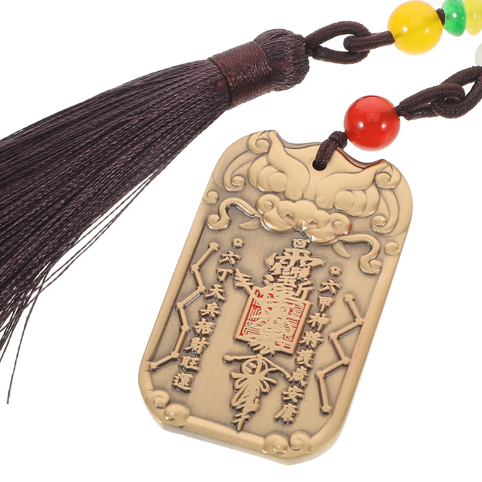 General Tai Pendant Asian Prosperity Amulet Chinese Card 2026 Charm New Year Blessing Cards Zodiac