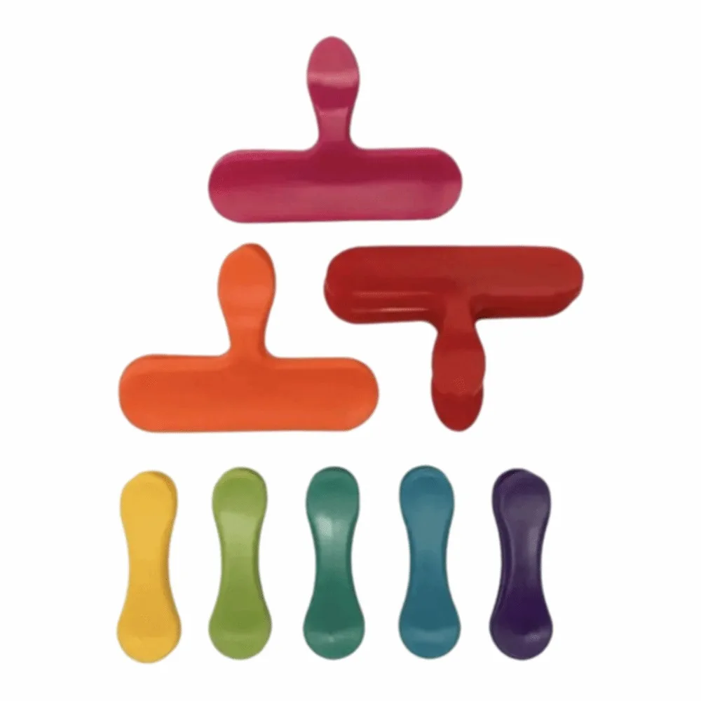 8pcs Plastic Food Bag Clips Set Airtight Random Color Bag Sealing Clips Kitchen Storage Organizers Resealable Clips Snacks