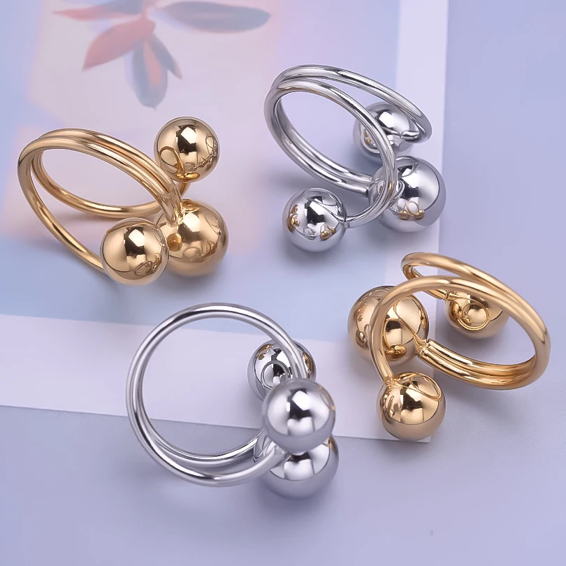 1Pcs Stainless Steel Glossy Circular Ring Supernatural Personality High-Quality For Men Women Party Wear Daily Ring Jewelry Gift