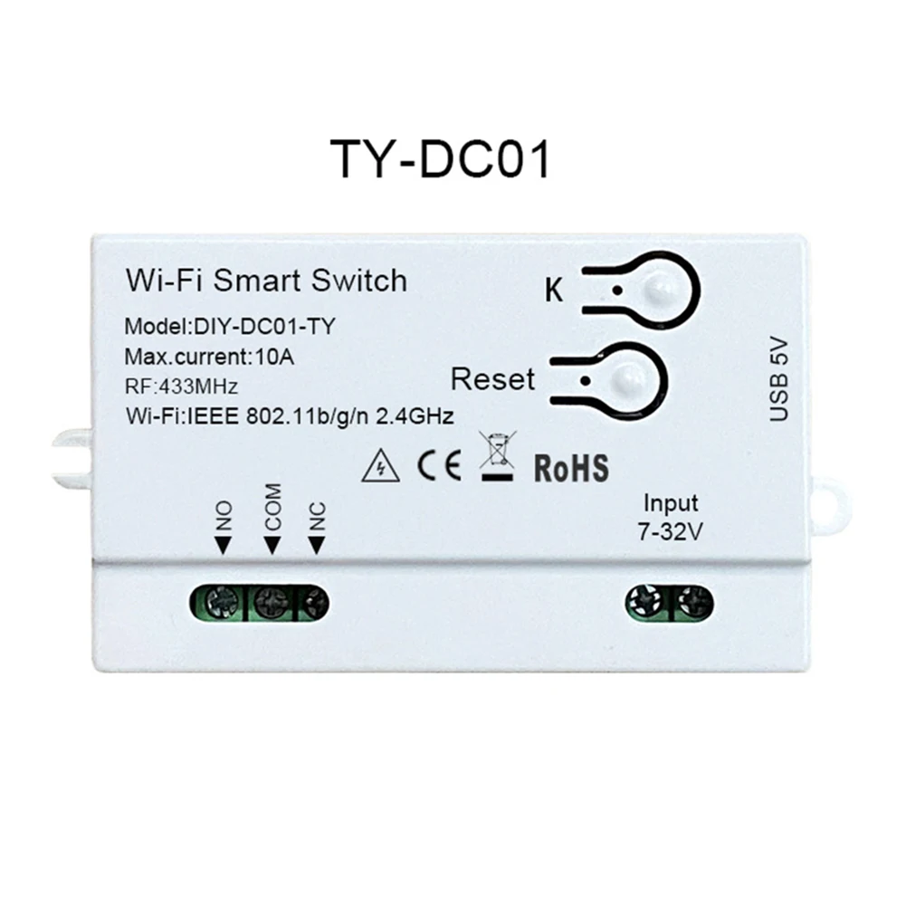 Modulo interruttore di Design in tempo reale modulo interruttore WIFI Mini telecomando domestico modello di corrente massima in plastica