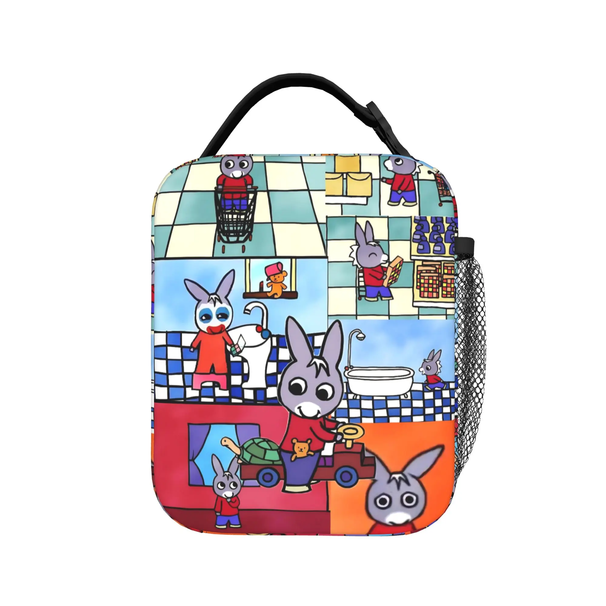 Trotro Cartoon Insulated Lunch Bag Cooler Bag Reusable,Lunch Container French Animation Leakproof Tote Lunch Box School  Outdoor
