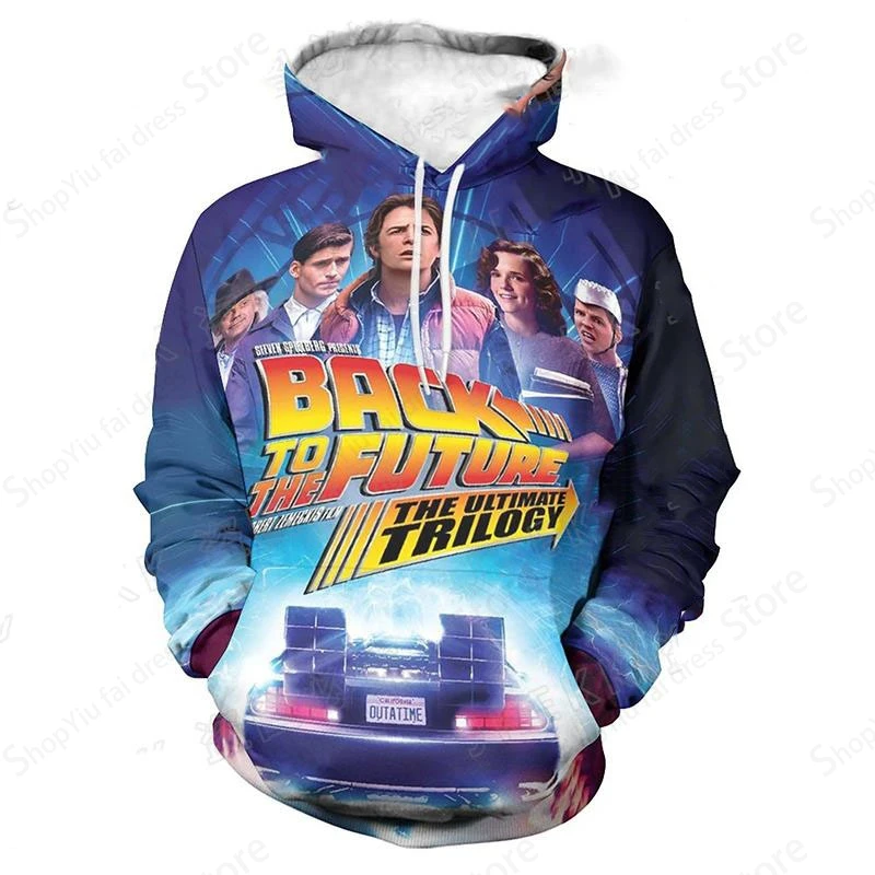 Men Hoodie 3d Back To The Future Print Graphic Hoodie Men Women Fashion Oversized Hoodies Sweatshirt Boy Coat Women Sweat Jacket