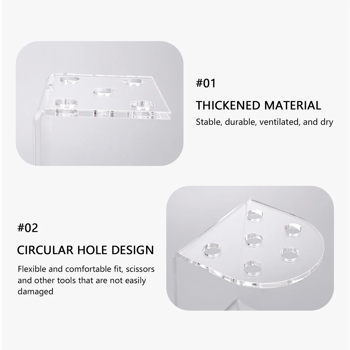المهنية مقصات الحلاق تخزين عرض موقف مقص الحلاقة حامل ماكياج فرش المنظم رف صالون أداة الملحقات