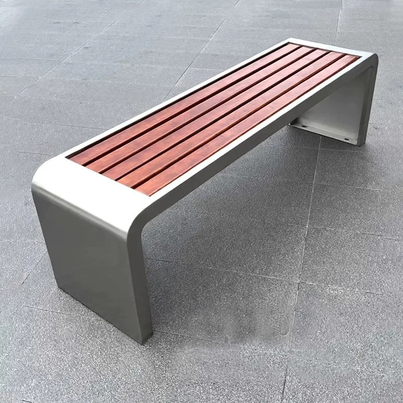 Park chairs, outdoor backrestchairs, stainless steel anti-corrosion plastic plastic plaza seats, outdoor rest stools, public se