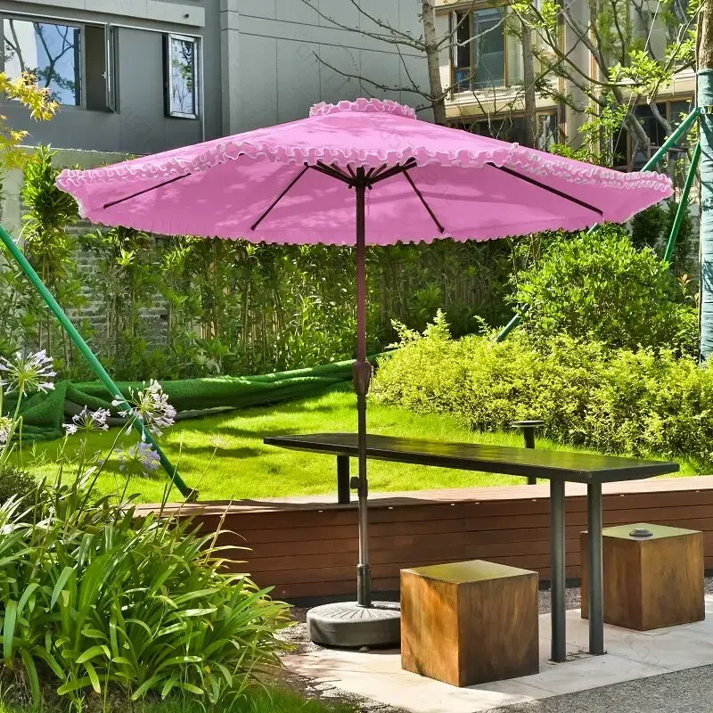 2.7M Space Efficient Outdoor Umbrella Compact Terrace Areas Patio Umbrella Utilizes Space Outdoor Furniture Marktschirm XY40OU
