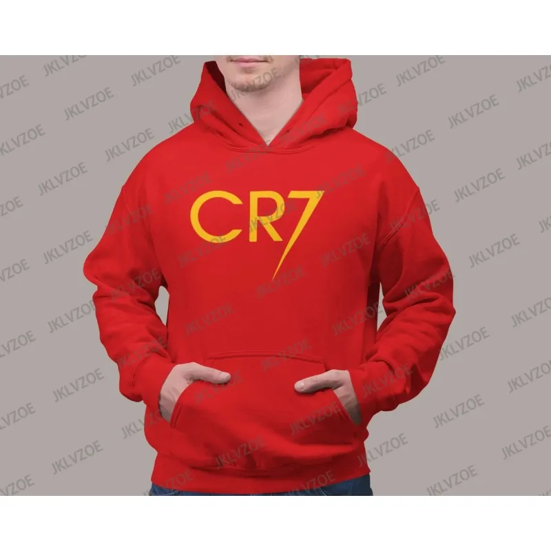 رونالدو 7 طباعة هوديي ريترو الشارع البلوز أعلى الخريف النساء الرجال بلوزة كاجوال القطن الرياضة مقنعين الرجال الملابس الشارع الشهير #5