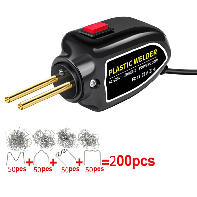 핫 스테이플러 플라스틱 용접기 납땜 다리미 네일 범퍼 수리 자동차 도구, EU 플러그, 새로운 핫 에어 토치, 220V