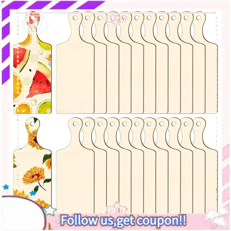 

Y74A-12 шт., гладкая поверхность, прочная доска, украшение для кухни, кухонные инструменты, сделай сам, декоративные деревянные чипсы