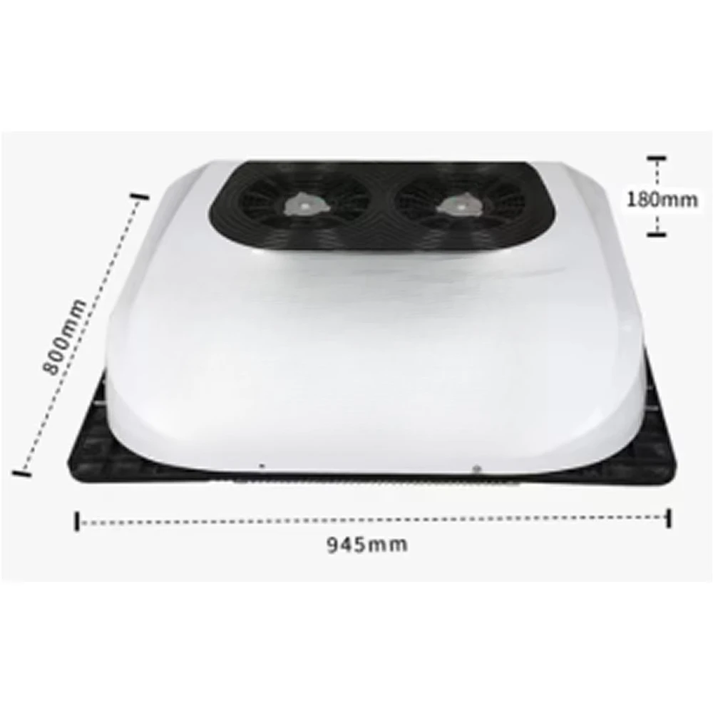 مكيف هواء كهربائي للسيارة 12 فولت Rv على السطح لمكيف الهواء فان على السطح 0.5 حصان مكيف هواء Rv 24 فولت لشاحنة متنقلة #2