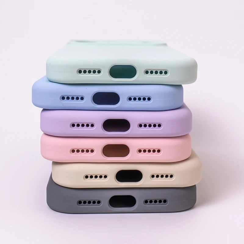 아이폰 17 17Pro Max 16 Pro 15용 오리지널 카메라 버튼 보호 케이스 INS 무광 단색 액상 실리콘 스킨 느낌 커버