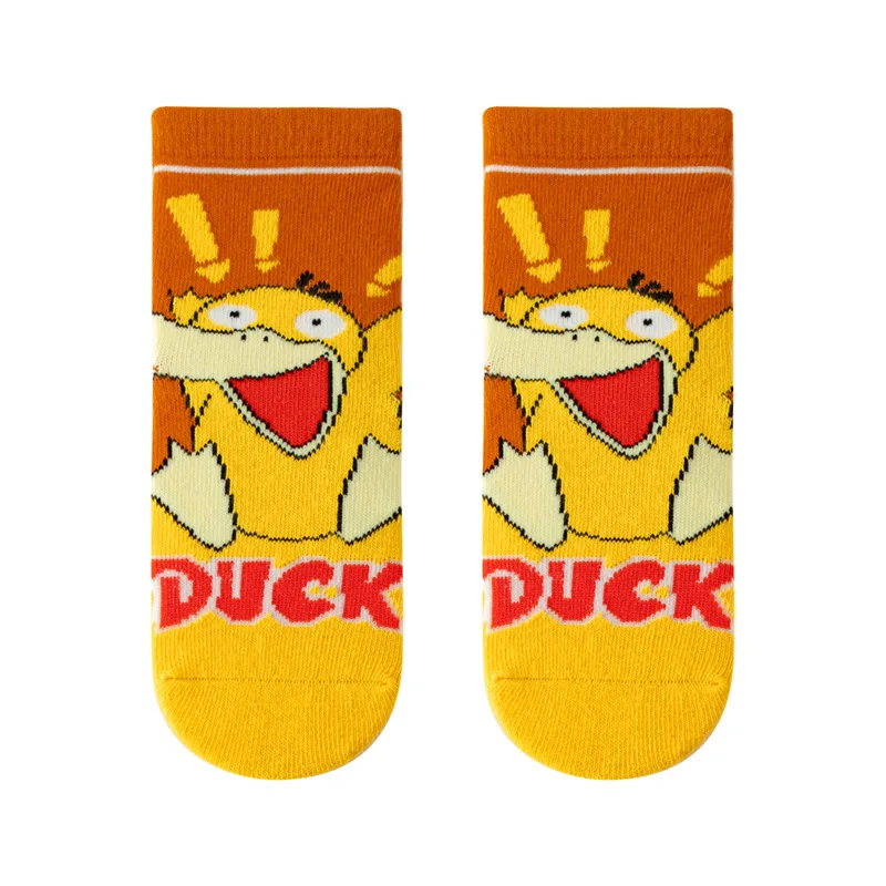 Chaussettes courtes en coton Pikachu pour enfants, dessin animé Kawaii, enfants de 1 à 12 ans, filles et garçons, cadeaux d'été, nouveau, 5 paires