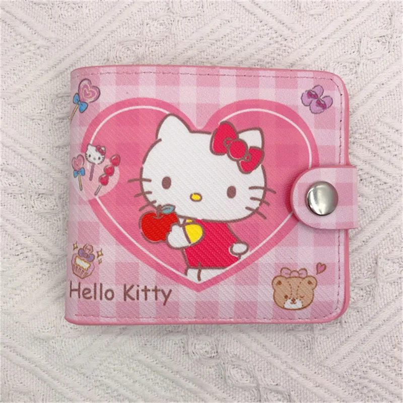 MINISO Sanrio Pocketbook Hello Kitty Cosplay Bag Kuromi Melody Pompom Coin Anime Bag Cinnamoroll Rucksack