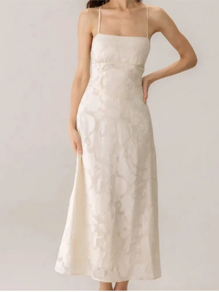 

Vestidos Para Mujer Sleeveless Sling Dress Women's Beach Vacation Style Waist Beautiful Long Dress New 2025 Summer New Vestidos