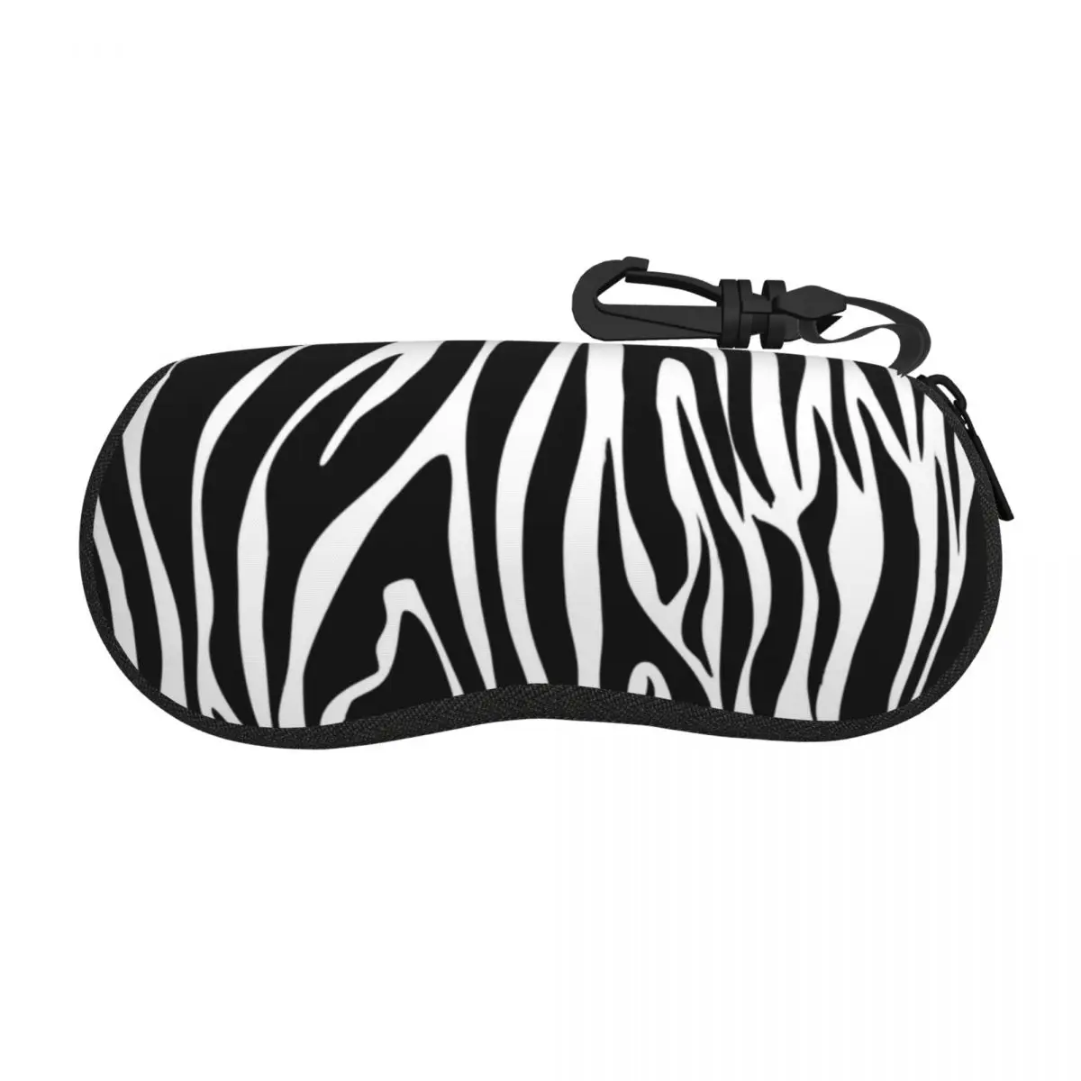 Black And White Zebra Pattern Shell Glasses Case Protector Sunglasses Box Women Men Soft Eyeglasses Bag Pouch