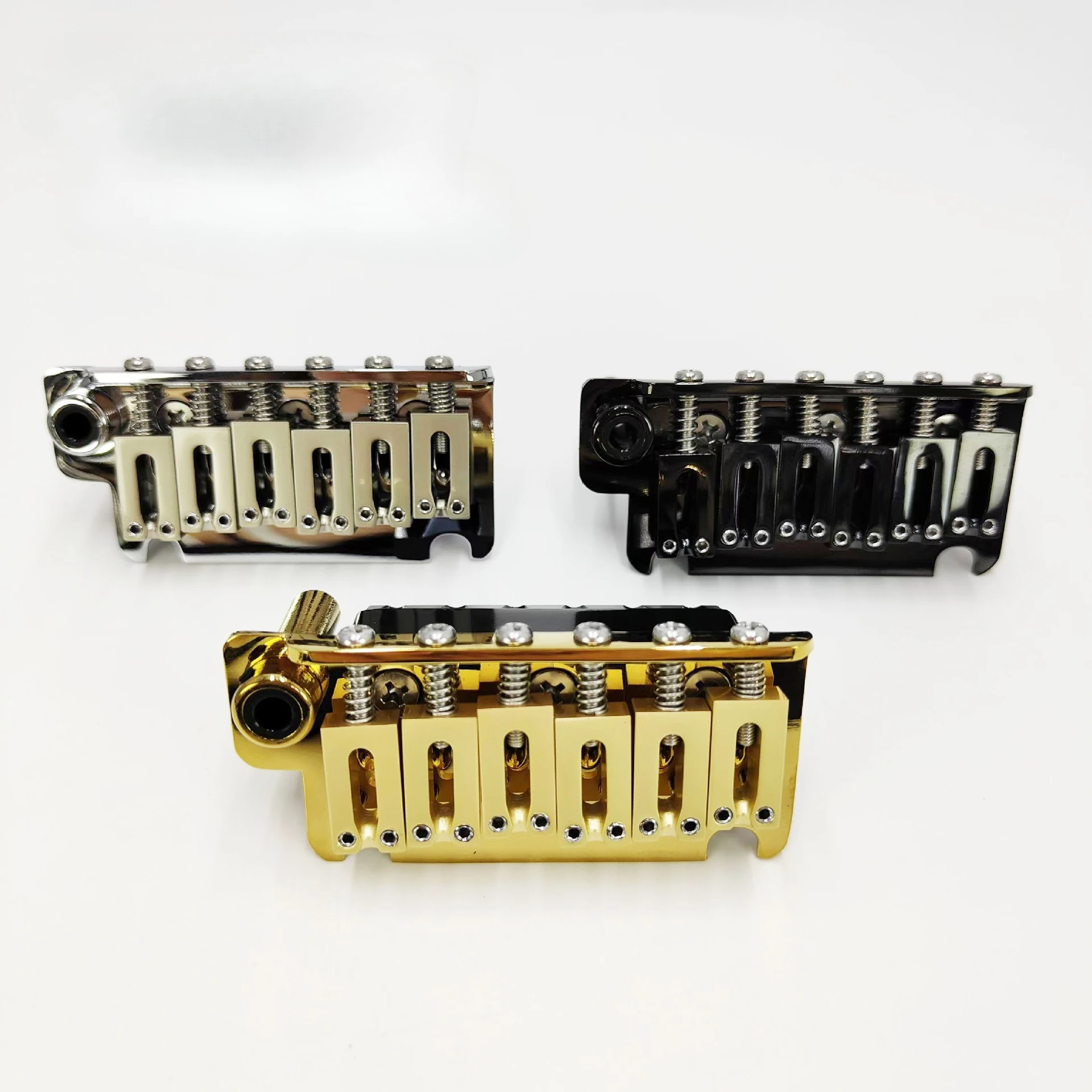 

Маленький двойной тремоло-бридж 10.5мм/10.8мм с вибрато и двухточечным креплением для электрогитар S/T (под мост)