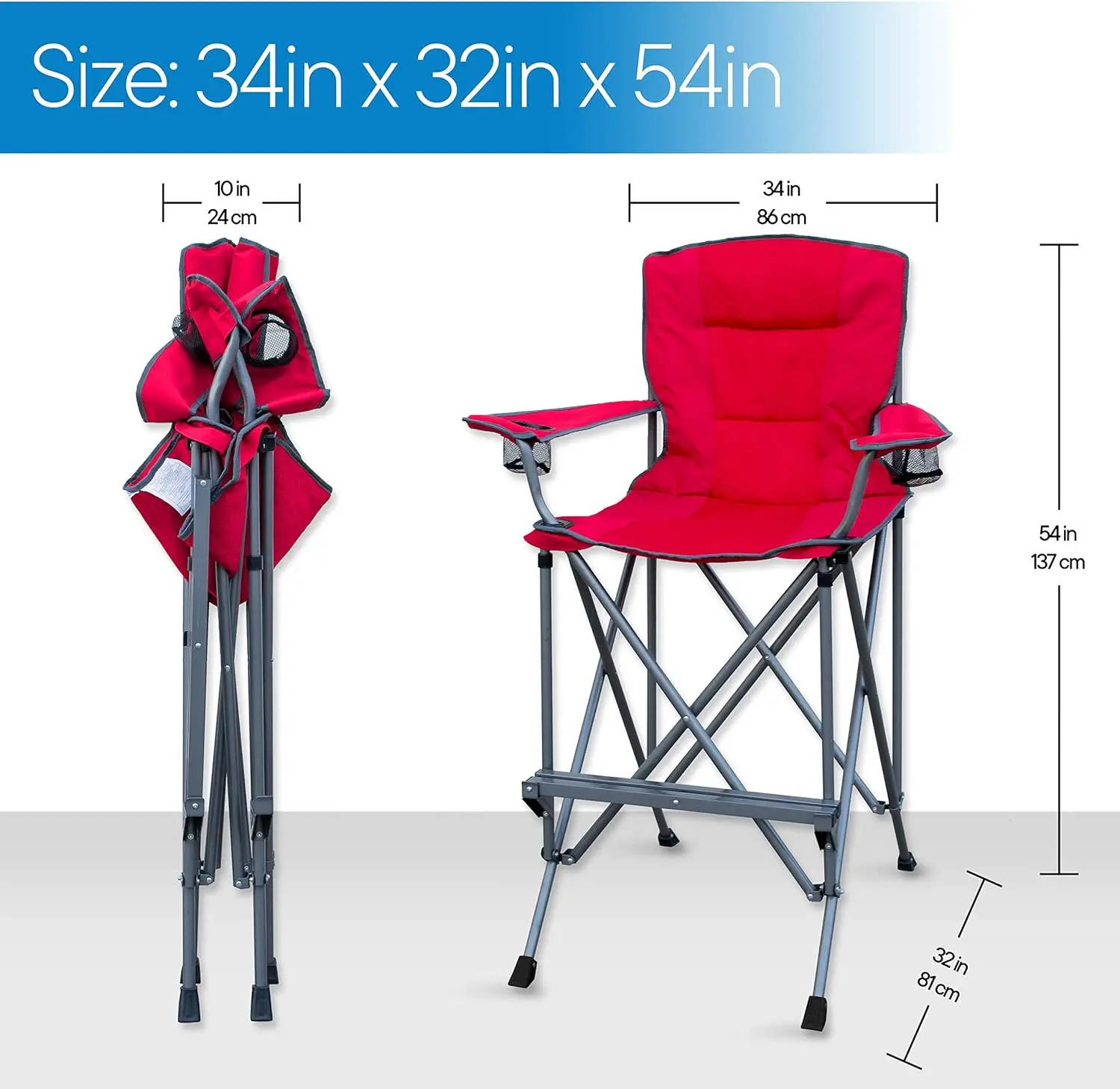 Rms Extra Tall Folding Chair - 31