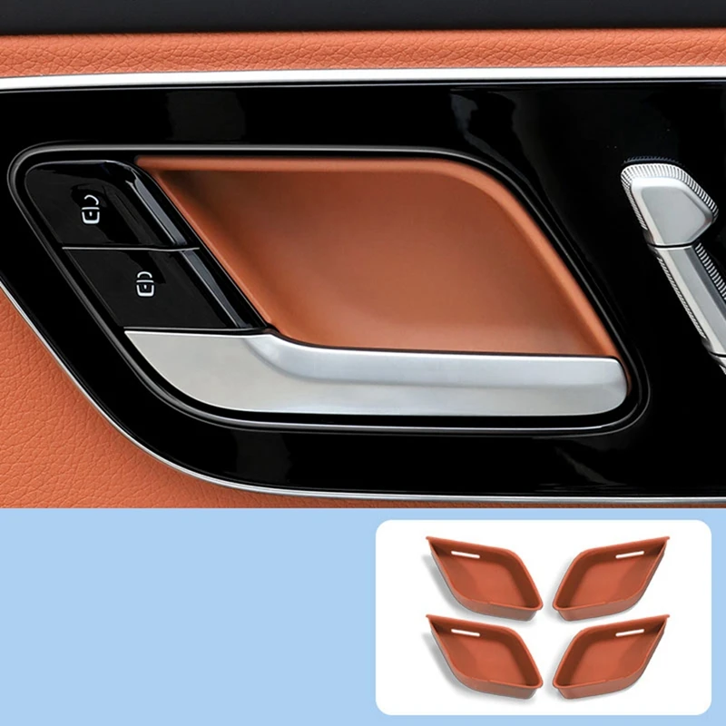 4Pcs Inner Door Handle Bowl Cover Trim For Mercedes Benz C E W214 S W223 GLC EQE EQS-Class 2021-2024 Parts Interior Mouldings