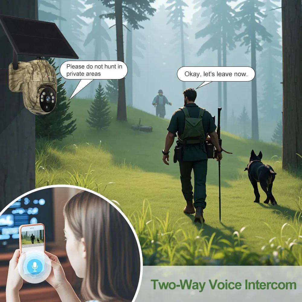 LS VISION 4MP Solar Wildlife Camera | 4G/WIFI Hunting cameras, 2K Night Vision, IP66 | Outdoor Animal Tracking Security Cam