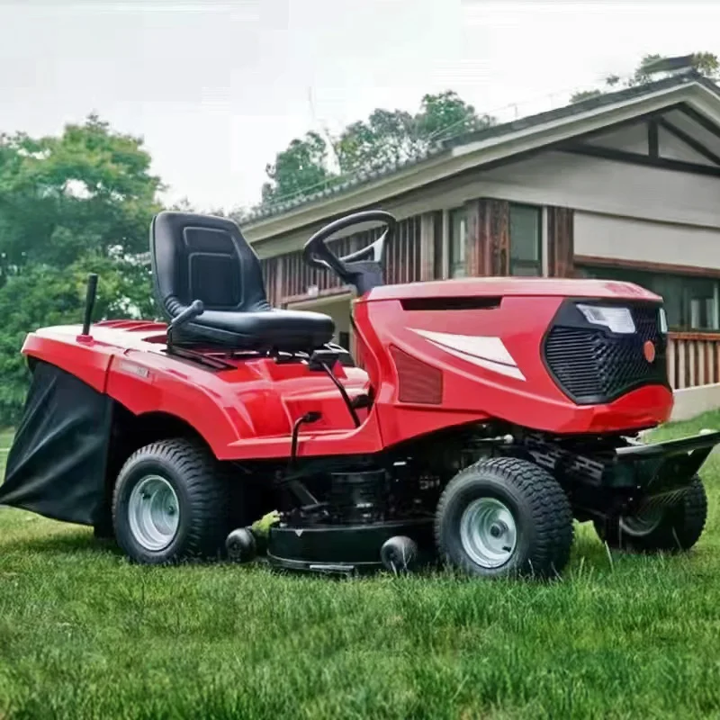 Lndustrial-grade Four-stroke Ride-on Lawn Mower with Large Capacity 41-inch Cutting Width and High-torque Engine