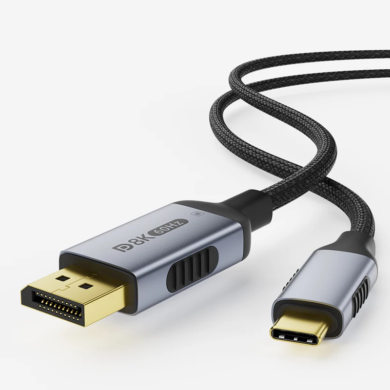 8K USB-C to DisplayPort Cable Bidirectional Type C 3.1 to DP 1.4 Cable 8K@60hZ 4K@120HZ 32gbps For Thunderbolt 3 Samsung laptop