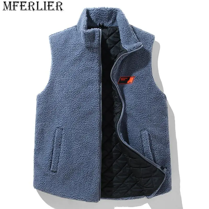 

Large size waistcoat thick warm men's casual fashion padded vest plus large jacket shoulders outer wear 12XL 11XL 10XL 9XL