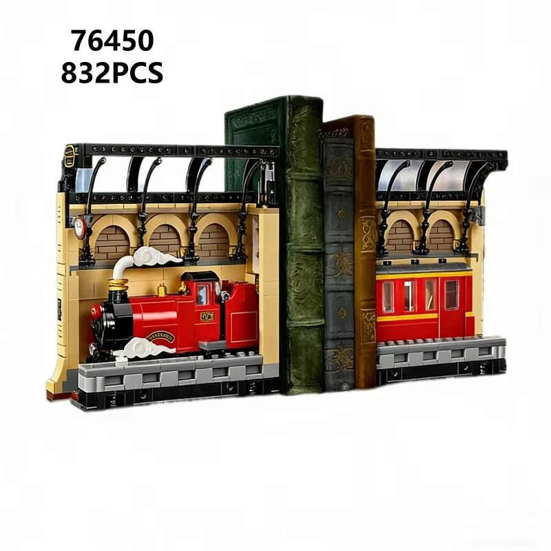 Hogwarts Express Train Building Blocks Assembling Toys for Boys Adult Birthday Gifts Family Bookshelf decoration view 2