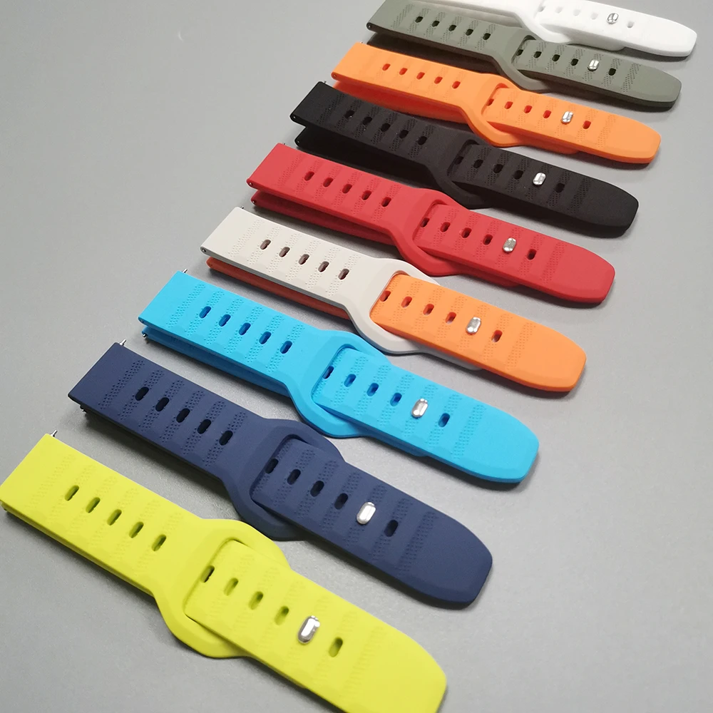 20mm 22mm Quick Release Band For Garmin Forerunner 165 Music 265 255 245 645 570/Vivoactive 5 4/Venu 3 Replacement Rubber Strap