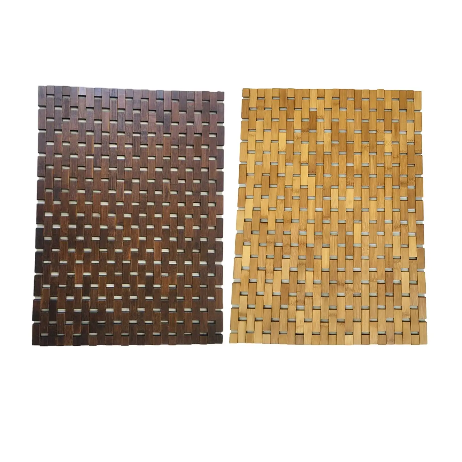 Bath Mat Non Slip Kitchen Rug, Bamboo Wood Bathroom Mat, Bathmat Floor Mat Shower for Sauna Floor Swimming Shower Home SPA
