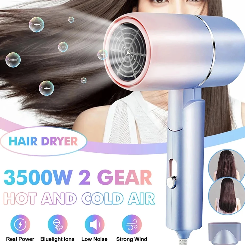 Foldable Hammer Hair Dryer Home Student  Mini Portable Strong Wind Hot &Wind Air Water Lonic Hammer Blower Electric Hair