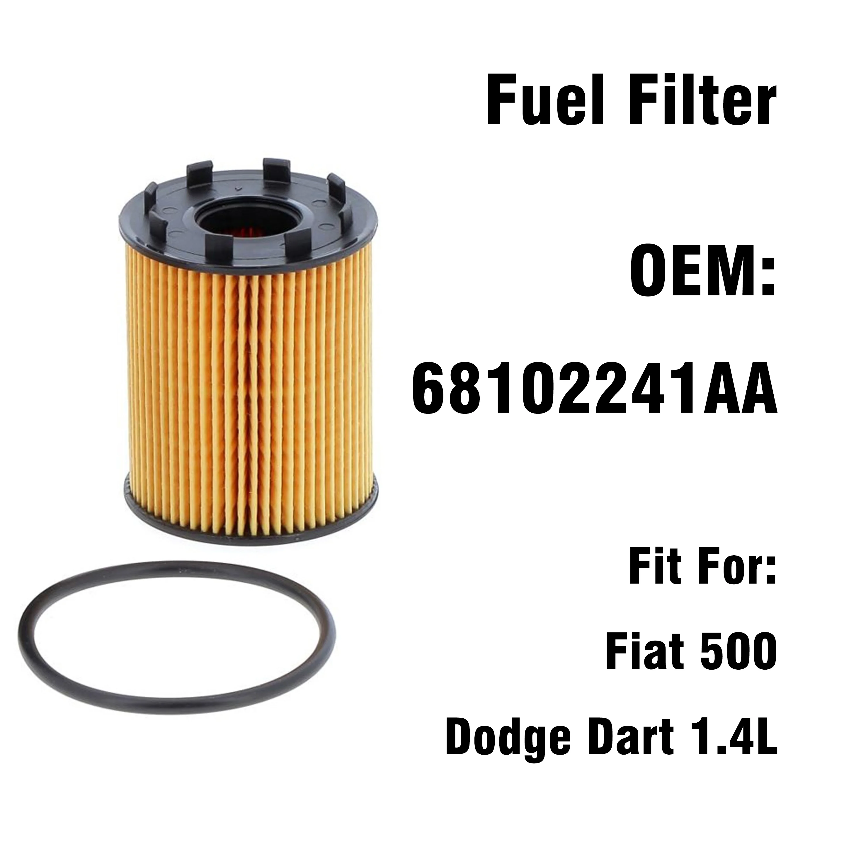 Fuel Filter 68102241AA For Fiat 500 Dodge Dart 1.4L 2012-2017 Auto Fuel Filtration System Replacement Car Parts