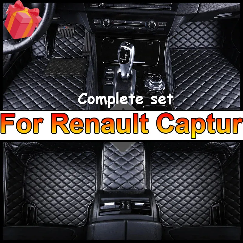 

Изготовленные на заказ автомобильные коврики для Renault Captur 2021 2022, автомобильные подушечки для ног, автомобильный ковер