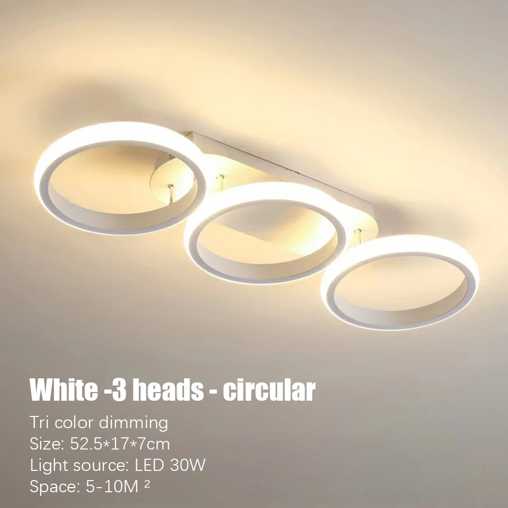 Moderne LED-plafondverlichting Ganglicht Huisverlichting Led Opbouw voor Slaapkamer Woonkamer Ganglicht 3-kleuren