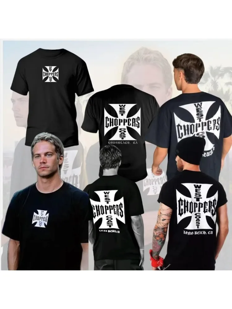 AliExpress NONE Summer Fashion T Shirt Women Men Cotton West Coast Choppers Print T-Shirt Casual Short Sleeve O-Neck Tshirt Vintage Clothing Tee
