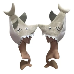 Halloween Shark Headgear Oversized Hat Party Holiday Hat for Teens Men Women