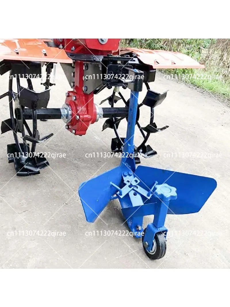 Adjustable micro-till machine ditch opener ditch plow hand-held multi-functional small orchard fertilization ditching