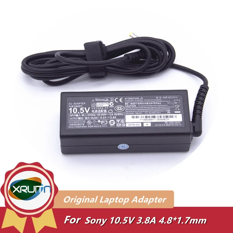 

10.5V 3.8A 45W Original AC Power Adapter for Sony Vaio S13 Pro Duo 10 Duo 11 Duo 13 VGP-AC10V10 VGPAC10V10 Ultrabook Charger