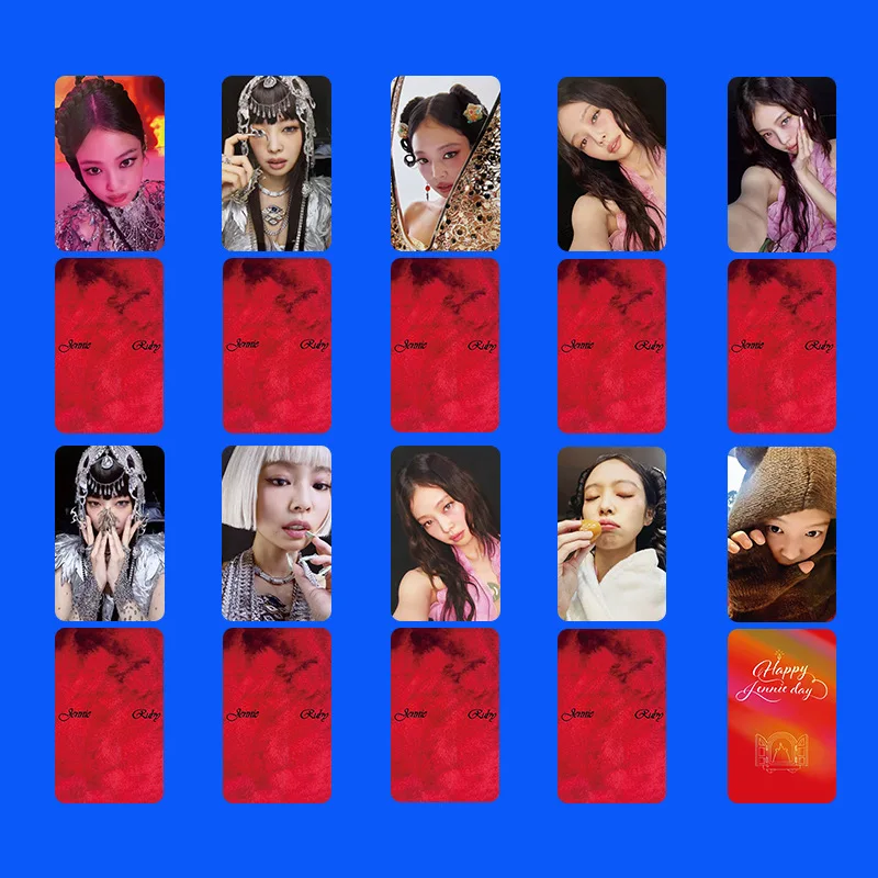 

Black Pink Exquisite Collectible Postcards and Photo Cards Trendy Fan‑themed Commemorative Merchandise for Collection Decoration